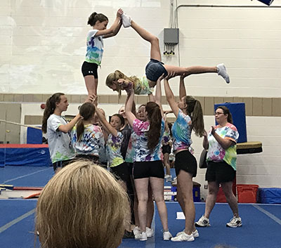 Cheerleading class